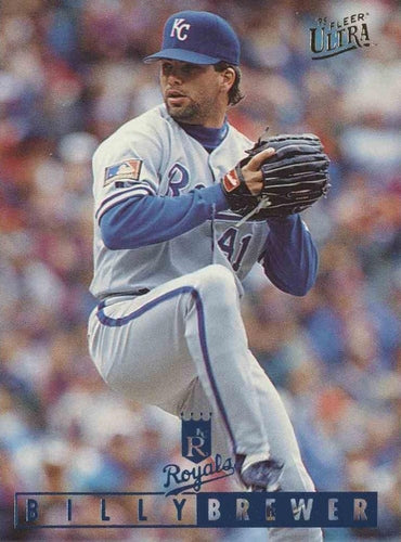 #54 Billy Brewer - Kansas City Royals - 1995 Ultra Baseball
