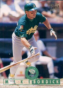 #91 Mike Bordick - Oakland Athletics - 1995 Ultra Baseball