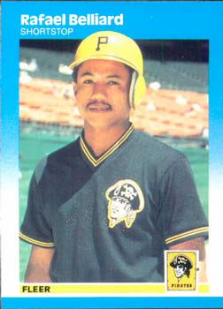 #602 Rafael Belliard - Pittsburgh Pirates - 1987 Fleer Baseball