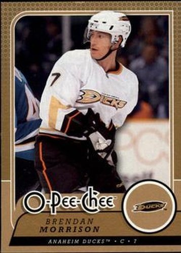 #602 Brendan Morrison - Anaheim Ducks - 2008-09 O-Pee-Chee Hockey