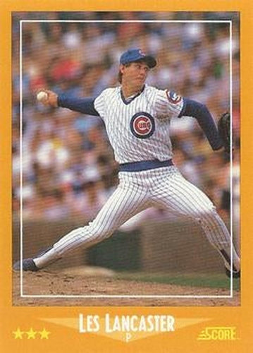 #602 Les Lancaster - Chicago Cubs - 1988 Score Baseball