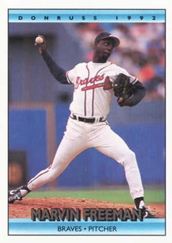 #603 Marvin Freeman - Atlanta Braves - 1992 Donruss Baseball