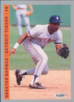 #603 Skeeter Barnes - Detroit Tigers - 1993 Fleer Baseball
