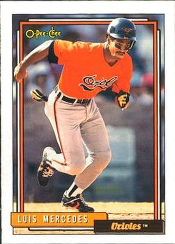 #603 Luis Mercedes - Baltimore Orioles - 1992 O-Pee-Chee Baseball