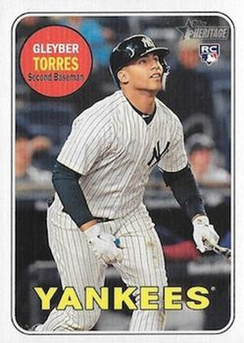 #603b Gleyber Torres - New York Yankees - 2018 Topps Heritage Baseball