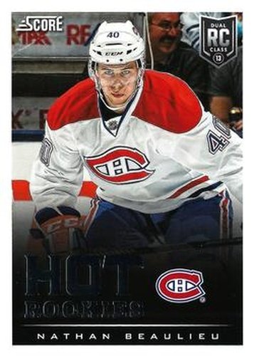 #604 Nathan Beaulieu - Montreal Canadiens - 2013-14 Score Hockey