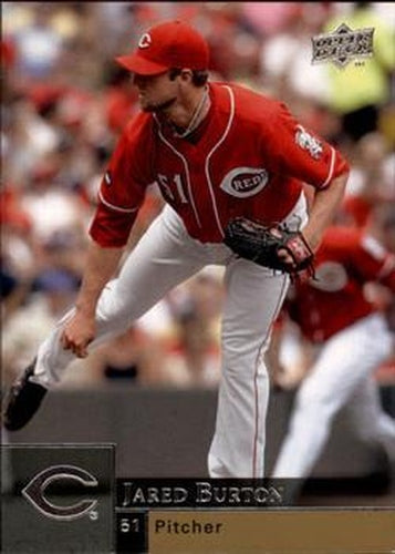 #606 Jared Burton - Cincinnati Reds - 2009 Upper Deck Baseball