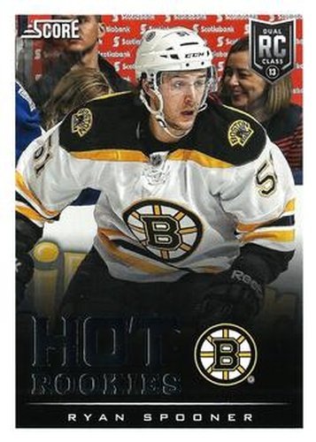 #607 Ryan Spooner - Boston Bruins - 2013-14 Score Hockey
