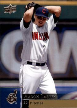 #607 Aaron Laffey - Cleveland Indians - 2009 Upper Deck Baseball
