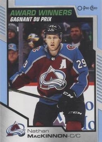#607 Nathan MacKinnon - Colorado Avalanche - 2020-21 O-Pee-Chee Update Blue Hockey