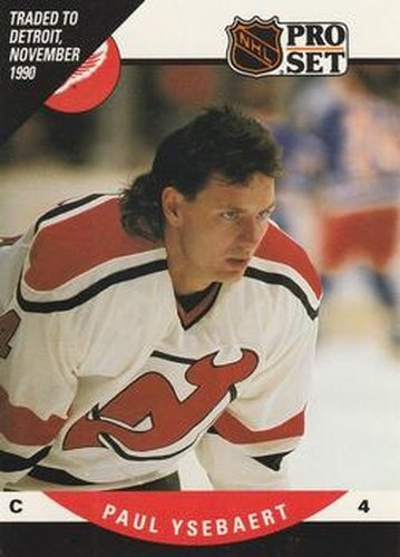 #607 Paul Ysebaert - Detroit Red Wings - 1990-91 Pro Set Hockey