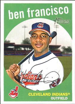 #608 Ben Francisco - Cleveland Indians - 2008 Topps Heritage Baseball