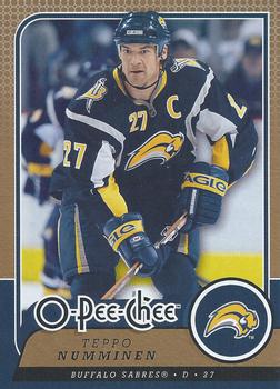 #608 Teppo Numminen - Buffalo Sabres - 2008-09 O-Pee-Chee Hockey