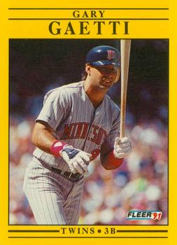 #609 Gary Gaetti - Minnesota Twins - 1991 Fleer Baseball
