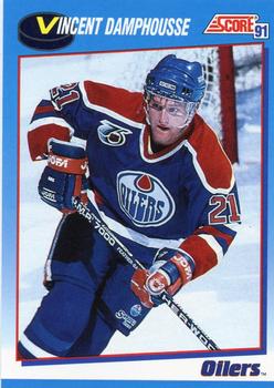 #609 Vincent Damphousse - Edmonton Oilers - 1991-92 Score Canadian Bilingual Hockey