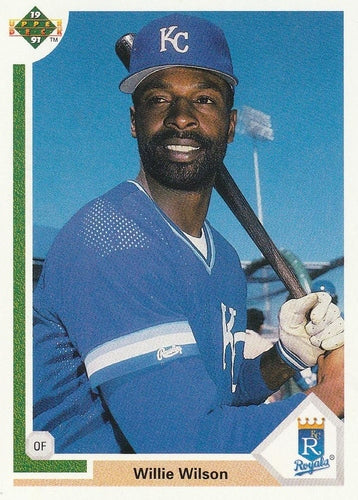 #609 Willie Wilson - Kansas City Royals - 1991 Upper Deck Baseball