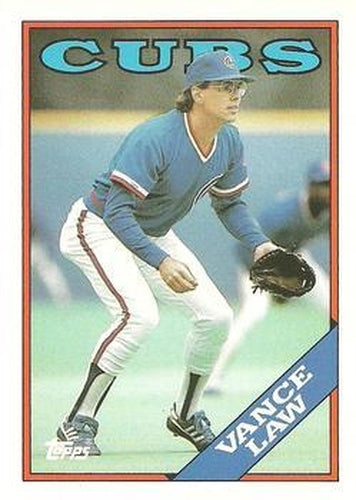 #60T Vance Law - Chicago Cubs - 1988 Topps Traded Baseball