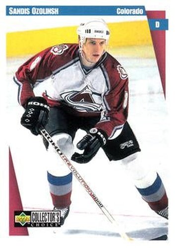 #60 Sandis Ozolinsh - Colorado Avalanche - 1997-98 Collector's Choice Hockey