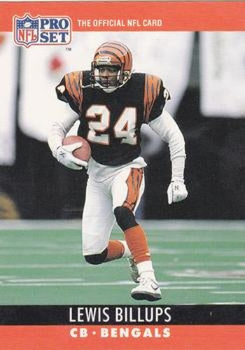 #60 Lewis Billups - Cincinnati Bengals - 1990 Pro Set Football