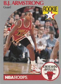 #60 B.J. Armstrong - Chicago Bulls - 1990-91 Hoops Basketball