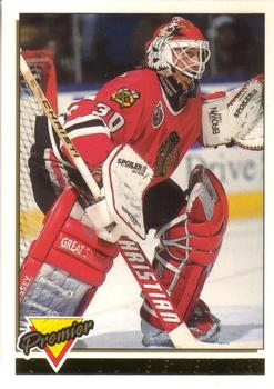 #60 Ed Belfour - Chicago Blackhawks - 1993-94 O-Pee-Chee Premier Hockey - Gold