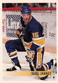 #60 Craig Janney - St. Louis Blues - 1994-95 Topps Premier Hockey