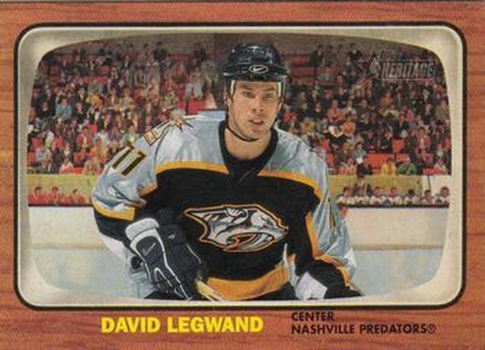 #60 David Legwand - Nashville Predators - 2002-03 Topps Heritage Hockey