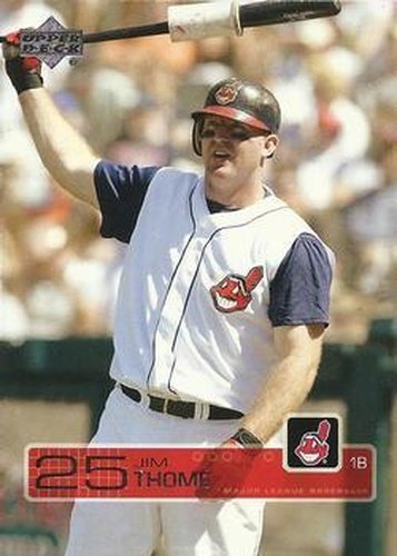 #60 Jim Thome - Cleveland Indians - 2003 Upper Deck Baseball