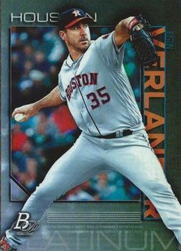 #60 Justin Verlander - Houston Astros - 2020 Bowman Platinum Baseball
