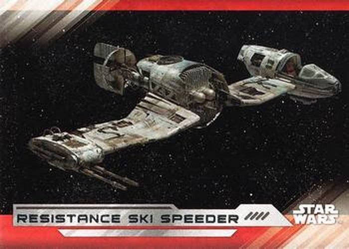 #60 Resistance Ski Speeder - 2017 Topps Star Wars The Last Jedi