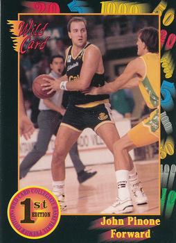 #60 John Pinone - Villanova Wildcats - 1991-92 Wild Card Basketball