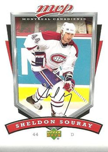 #160 Sheldon Souray - Montreal Canadiens - 2006-07 Upper Deck MVP Hockey