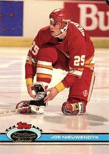 #60 Joe Nieuwendyk - Calgary Flames - 1991-92 Stadium Club Hockey