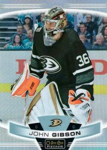 #60b John Gibson - Anaheim Ducks - 2019-20 O-Pee-Chee Platinum Hockey
