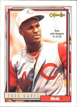 #610 Eric Davis - Los Angeles Dodgers - 1992 O-Pee-Chee Baseball