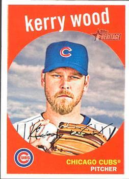 #610 Kerry Wood - Chicago Cubs - 2008 Topps Heritage Baseball