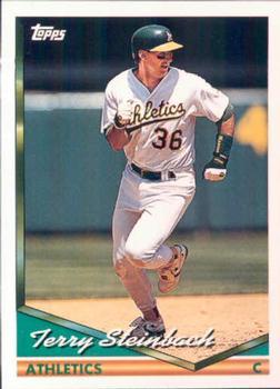 #610 Terry Steinbach - Oakland Athletics - 1994 Topps Baseball