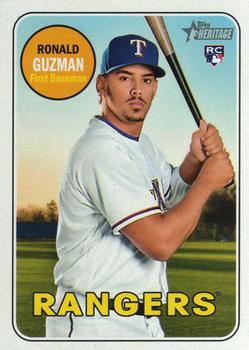 #611 Ronald Guzman - Texas Rangers - 2018 Topps Heritage Baseball
