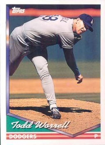 #611 Todd Worrell - Los Angeles Dodgers - 1994 Topps Baseball