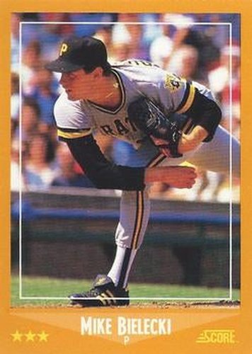 #611 Mike Bielecki - Pittsburgh Pirates - 1988 Score Baseball