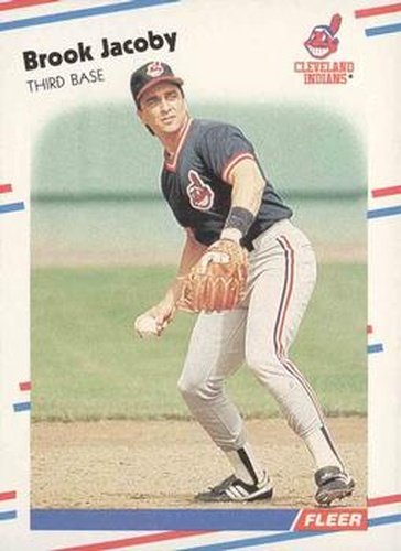 #612 Brook Jacoby - Cleveland Indians - 1988 Fleer Baseball