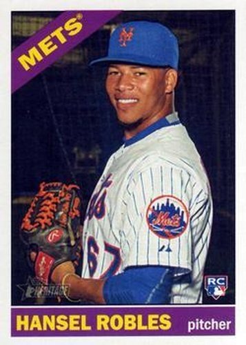 #612 Hansel Robles - New York Mets - 2015 Topps Heritage Baseball