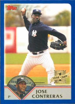 #612 Jose Contreras RC - New York Yankees - 2003 Topps Baseball
