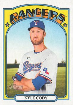 #612 Kyle Cody - Texas Rangers - 2021 Topps Heritage Baseball