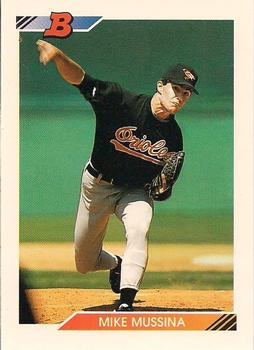 #612 Mike Mussina - Baltimore Orioles - 1992 Bowman Baseball