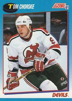 #613 Tom Chorske - New Jersey Devils - 1991-92 Score Canadian Bilingual Hockey