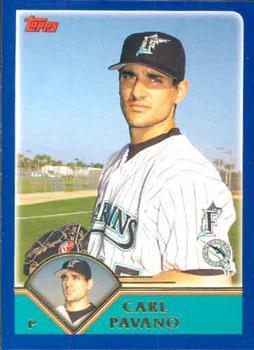 #613 Carl Pavano - Florida Marlins - 2003 Topps Baseball