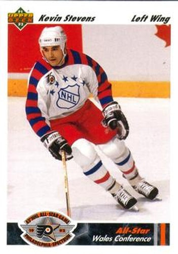 #613 Kevin Stevens - Pittsburgh Penguins - 1991-92 Upper Deck Hockey