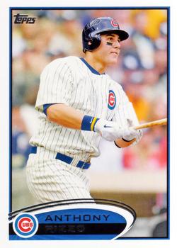 #334 Anthony Rizzo - Chicago Cubs - 2012 Topps Baseball