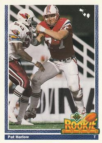 #614 Pat Harlow - New England Patriots - 1991 Upper Deck Football